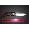 Image 2 : Collectible Folding Pocket Knife Bucks & Bulls Collection With Deer @ Stream Scene On Handle ; EST. 