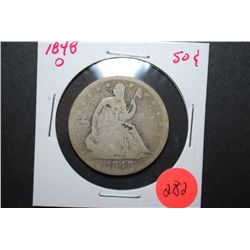 1848-O US Seated Liberty Half Dollar; EST. $15-20