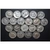 Image 1 : US Silver Quarters $5 Face Value; Various Dates, Conditions & Mint Marks; Lot of 20; EST. $125-150