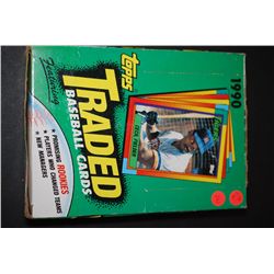 1990 MLB Baseball Trading Cards; Various Dates, Players & Teams; Lot of 36 Unopened Packs; Lot of 7 