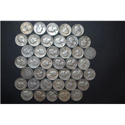 US Silver Quarters $10 Face Value; Various Dates, Conditions & Mint Marks; Lot of 40; EST. $250-300