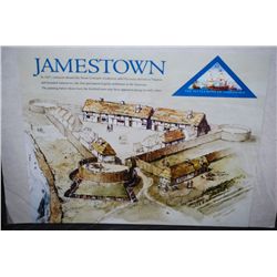 2007 The Settlement Of Jamestown US Postal Stamp With History & Sealed; EST. $5-10