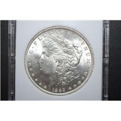 1889 US Silver Morgan $1; MCPCG Graded MS62; EST. $45-55