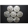Image 1 : US Kennedy Half Dollar $3.50 Face Value; 40% Silver; Lot of 7; EST. $45-55