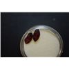 Image 2 : Diamond-Shaped Dark Orange Gemstone; Lot of 2; EST. $5-10