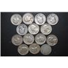 Image 1 : US Silver Quarters $3.50 Face Value; Various Dates, Conditions & Mint Marks; Lot of 14; EST. $90-110