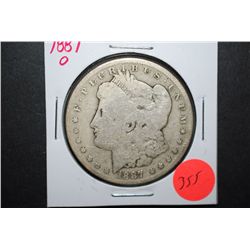 1887-O US Silver Morgan $1; EST. $35-45