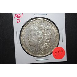 1921-D US Silver Morgan $1; EST. $35-45