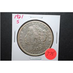 1921-S US Silver Morgan $1; EST. $35-45