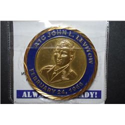 A1C John L Levitow February 24, 1969 Military Coin; Honor Valor Courage; EST. $5-10