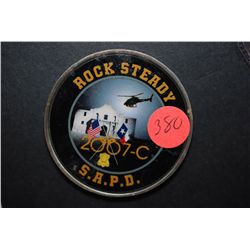 2007-C S.A.P.D. San Antonio Police Training Academy Coin; Rock Steady; EST. $5-10