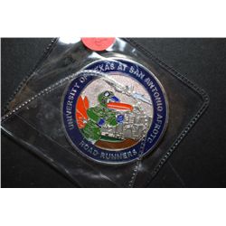 University Of Texas At San Antonio AFROTC Road Runners Military Challenge Coin; UTSA Trinity OLLU UI