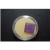 Image 2 : Square-Shaped Purple Gemstone; EST. $15-30