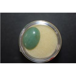 Large Oval-Shaped Jade-Like Gemstone; EST. $15-30