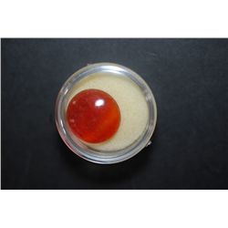 Large Round Orange Gemstone; EST. $15-30