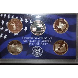 2004-S US Mint State Quarter Proof Set With COA Included; EST. $3-6