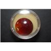 Image 1 : Large Round Orange Gemstone; EST. $15-30