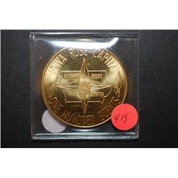 1977 Rhythm N Roses State Center; Iowa Rose Capital One Hundred Scents Collectible Token; Horns Of P