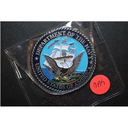 Department Of The Navy United States Of America Military Coin; Honor Courage Commitment; EST. $5-10