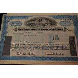 General Motors Corp. Stock Certificate Dated 1982; EST. $5-10