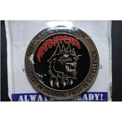 United States Air Force 321st Training Squadron Predators Military Challenge Coin; First In Training
