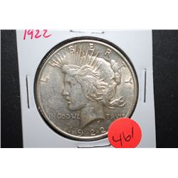 1922 US Peace $1; EST. $35-45