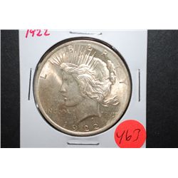 1922 US Peace $1; EST. $35-45