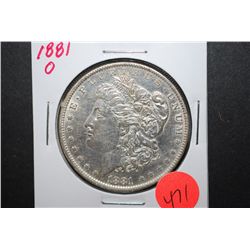 1881-O US Silver Morgan $1; EST. $35-45