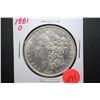Image 1 : 1881-O US Silver Morgan $1; EST. $35-45