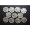 Image 1 : US Silver Wartime Nickels; Various Dates, Conditions & Mint Marks; Lot of 10; EST. $20-25