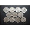 Image 2 : US Silver Wartime Nickels; Various Dates, Conditions & Mint Marks; Lot of 10; EST. $20-25
