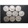 Image 2 : US Silver Wartime Nickels; Various Dates, Conditions & Mint Marks; Lot of 10; EST. $20-25