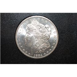 1884-CC US Silver Morgan $1 In Display Case & Box; GSA; UNC; EST. $200-225