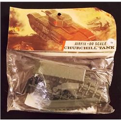 Airfix - OO Scale Churchill Tank World War II Bagg Unbuilt Model Kit in Original Packaging. Comes as