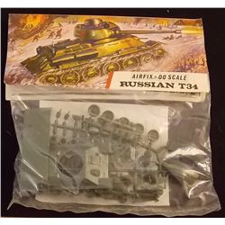 Airfix - OO Scale Russian T34 Medium Tank Bagged M Unbuilt Model Kit in Original Packaging. Comes as