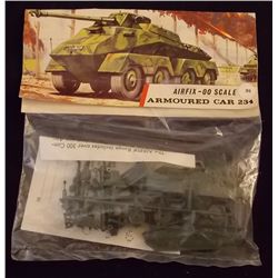 Airfix - OO Scale Armoured Car 234 Military Vehicl Unbuilt Model Kit in Original Packaging. Comes as