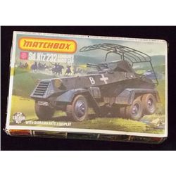 Matchbox - 1/76 Sd-Kfz 232 Armoured Radio Car Tank Scale Model Figures in Original Packaging. Comes 