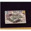 Image 3 : Fujimi -  1/76 Scale Russian SU-85 Tank Destroyer Unbuilt Model Kit in Original Packaging. Comes as 