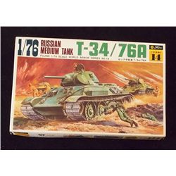 Fujimi -  1/76 Scale Russian T-34 / 76A Medium Tan Unbuilt Model Kit in Original Packaging. Comes as
