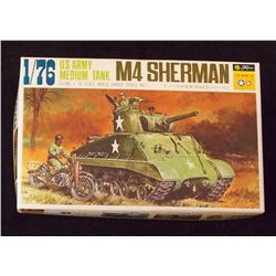 Fujimi -  1/76 Scale U.S. M4 Sherman Medium Tank M Unbuilt Model Kit in Original Packaging. Comes as