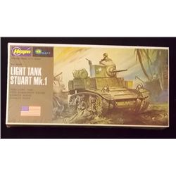 Hasegawa - 1/72 Scale Light Tank Stuart Mk. 1 Mili Unbuilt Model Kit in Original Packaging. Comes as