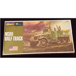 Hasegawa - 1/72 Scale M3A1 Half Track Military Veh Unbuilt Model Kit in Original Packaging. Comes as