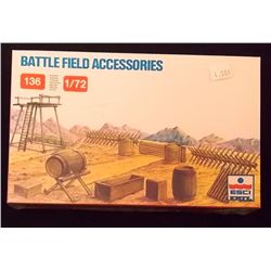 ESCI ERTL - 1/72 Scale Battle Field Model Playset Unbuilt Model Kit in Original Packaging. Comes as 