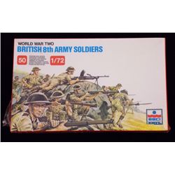 ESCI ERTL - 1/72 Scale World War Two British 8th A Scale Model Figures in Original Packaging. Comes 