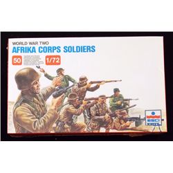 ESCI ERTL - 1/72 Scale World War Two Afrika Corps Scale Model Figures in Original Packaging. Comes a
