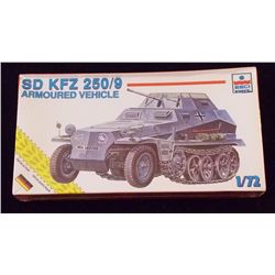ESCI ERTL - 1/72 Scale SD. KFZ 250/9 Armoured Half Unbuilt Model Kit in Original Packaging. Comes as