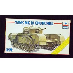 ESCI ERTL - 1/72 Scale British MK IV Churchill Tan Unbuilt Model Kit in Original Packaging. Comes as