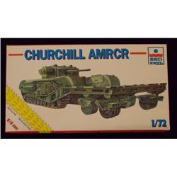 ESCI ERTL - 1/72 Scale British Churchill AMRCR Mil Unbuilt Model Kit in Original Packaging. Comes as