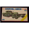 Image 2 : ESCI ERTL - 1/72 Scale British Churchill AMRCR Mil Unbuilt Model Kit in Original Packaging. Comes as