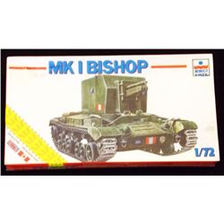 ESCI ERTL - 1/72 Scale British Mk 1 Bishop Tank Mi Unbuilt Model Kit in Original Packaging. Comes as